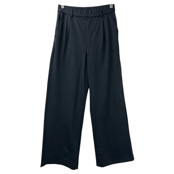 Halara Women’s Size Small High Rise Side Pocket Wide Leg Casual Pants Black - Picture 2 of 13